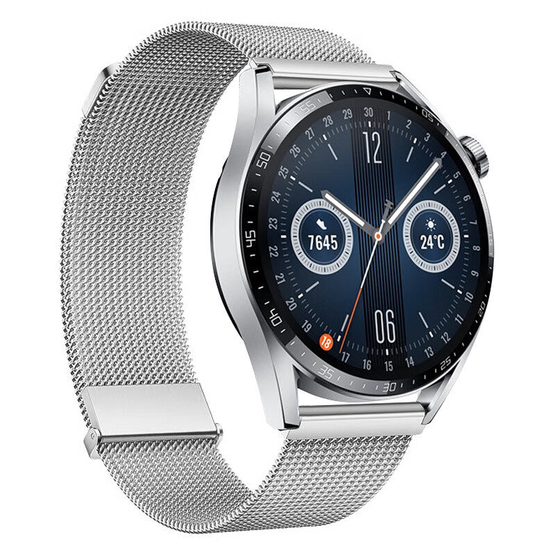 For Huawei Watch GT 4 46mm / Honor Watch 4 Pro 22mm Watch Bracelet Stainless Steel Strap Replacement - Silver For Huawei Watch GT 4 46mm / Honor Watch 4 Pro 22mm Watch Bracelet Stainless Steel Strap Replacement - Silver
